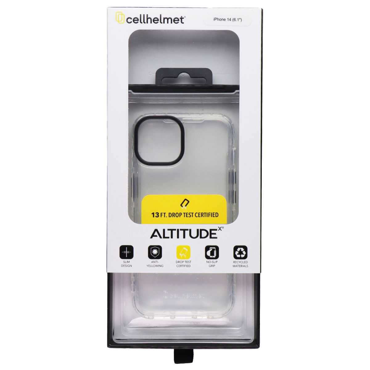 CellHelmet Altitude X Series Case for Apple iPhone 14 - Crystal Clear Cell Phone - Cases, Covers & Skins CellHelmet - Simple Cell Bulk Wholesale Pricing - USA Seller