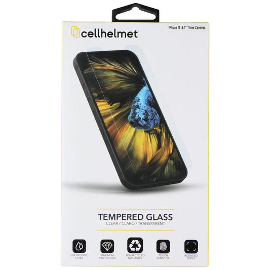 CellHelmet Tempered Glass for Apple iPhone 15 Pro Max Cell Phone - Screen Protectors CellHelmet - Simple Cell Bulk Wholesale Pricing - USA Seller