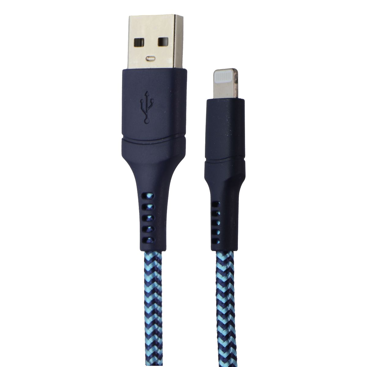 CELLCandy 10ft USB-A to Lightning 8-Pin Braided Charge & Sync Cable - Blue Cell Phone - Cables & Adapters CELLCandy - Simple Cell Bulk Wholesale Pricing - USA Seller