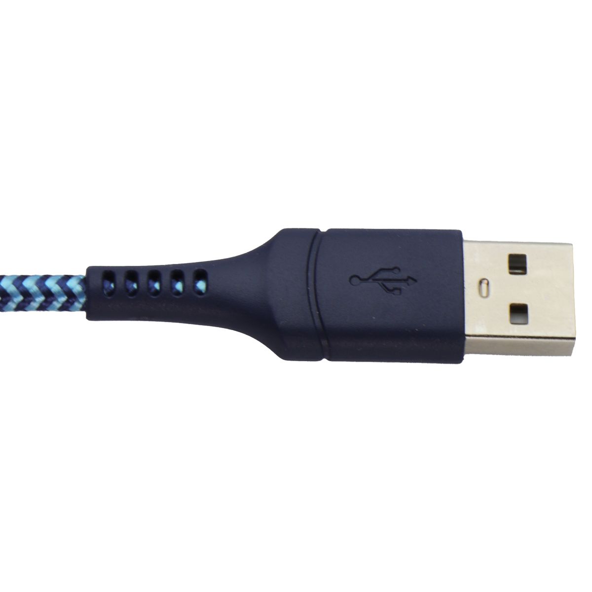 CELLCandy 10ft USB-A to Lightning 8-Pin Braided Charge & Sync Cable - Blue Cell Phone - Cables & Adapters CELLCandy - Simple Cell Bulk Wholesale Pricing - USA Seller