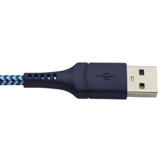 CELLCandy 10ft USB-A to Lightning 8-Pin Braided Charge & Sync Cable - Blue Cell Phone - Cables & Adapters CELLCandy - Simple Cell Bulk Wholesale Pricing - USA Seller