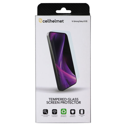 CellHelmet Tempered Glass Screen Protector w/Align for Samsung Galaxy A16 (5G) Cell Phone - Screen Protectors CellHelmet - Simple Cell Bulk Wholesale Pricing - USA Seller