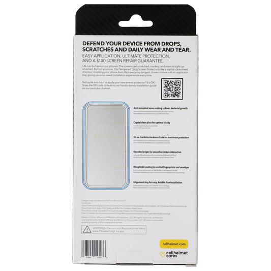 CellHelmet Tempered Glass Screen Protector for Apple iPhone 16e/14/13/13 Pro Cell Phone - Screen Protectors CellHelmet - Simple Cell Bulk Wholesale Pricing - USA Seller