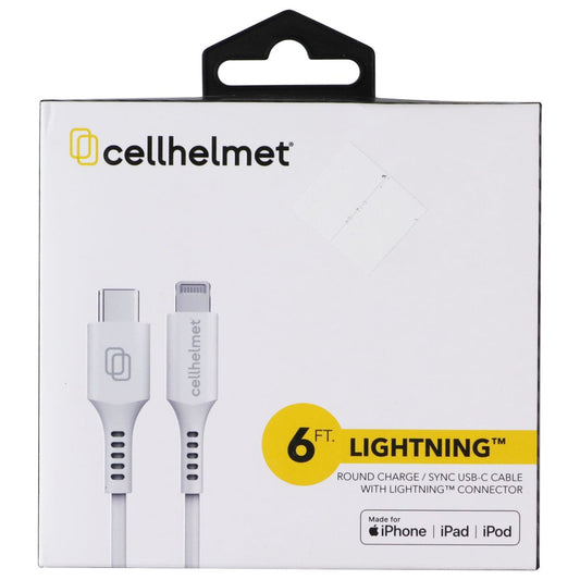 CellHelmet (6-Foot) Lightning 8-Pin to USB-C Round Charge/Sync Cable Cell Phone - Cables & Adapters CellHelmet - Simple Cell Bulk Wholesale Pricing - USA Seller
