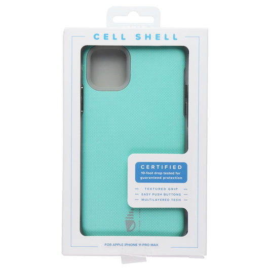 Cell Shell Hard Case for Apple iPhone 11 Pro Max - Teal/Gray