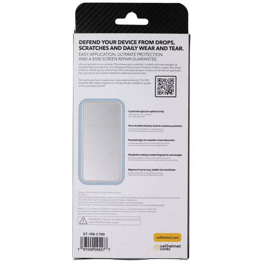 CellHelmet Tempered Glass Screen Protector for Apple iPhone 17/16 Pro Cell Phone - Screen Protectors CellHelmet - Simple Cell Bulk Wholesale Pricing - USA Seller
