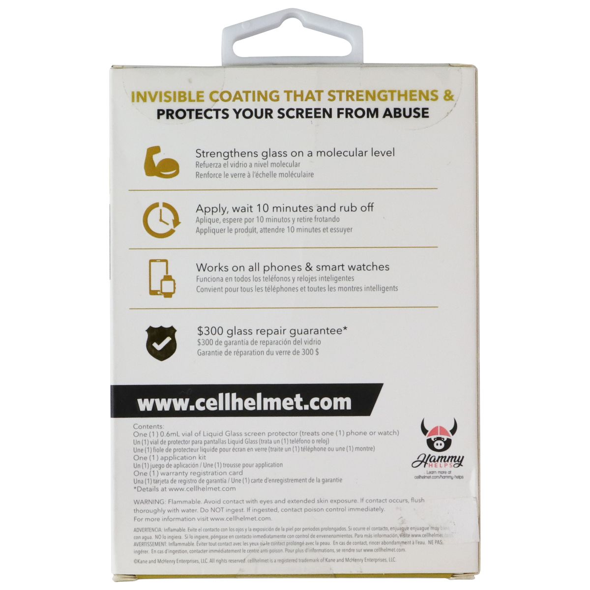 CellHelmet Liquid Glass 300 Screen Protection for Smartphones & Watches