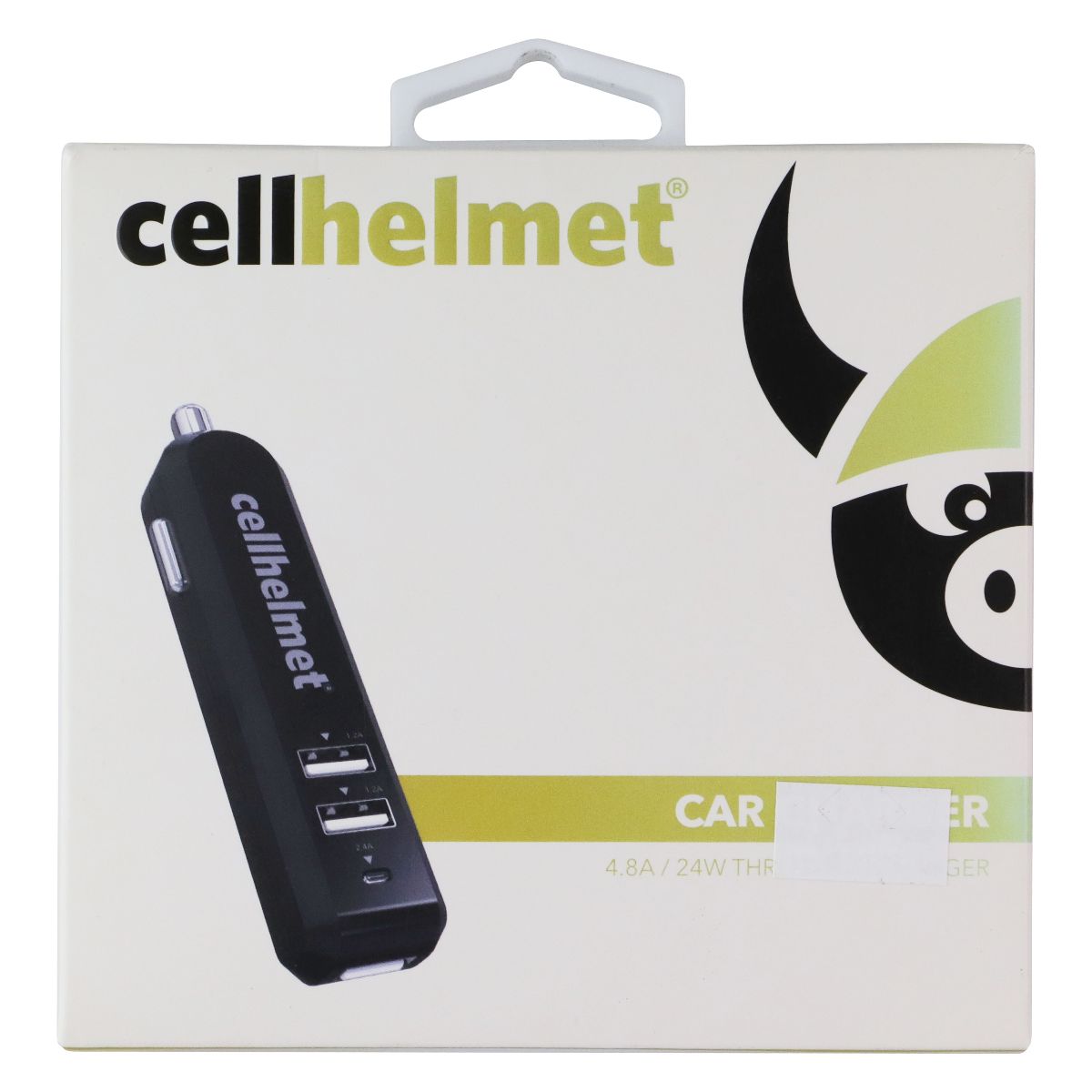 CellHelmet 3 Port USB 5V/4.8A Car Charger - Black