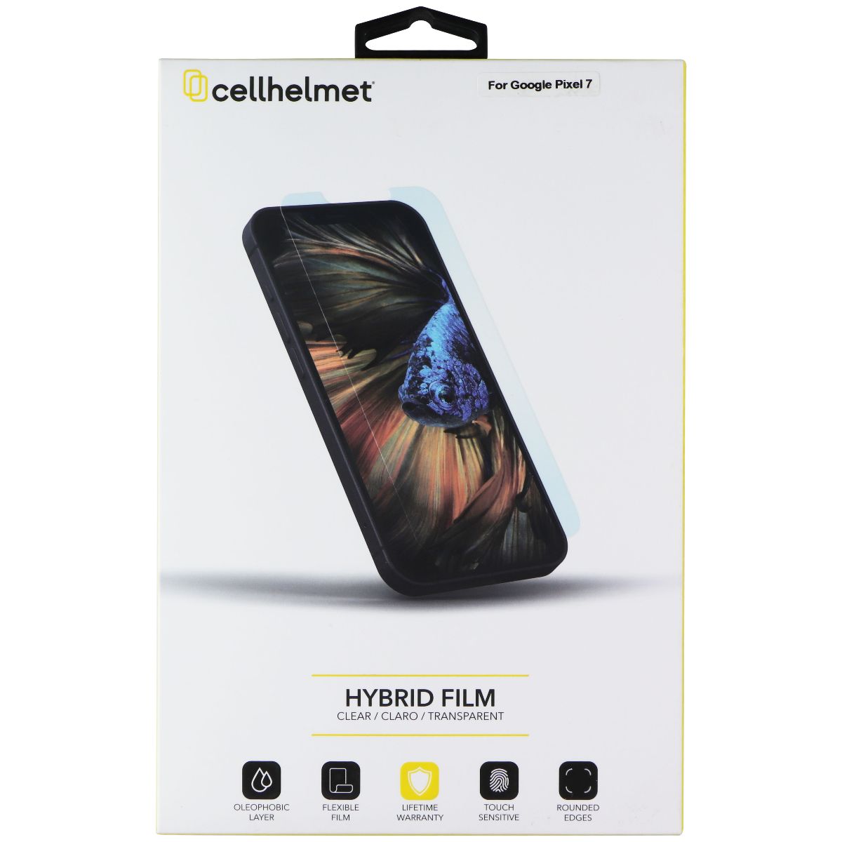 CellHelmet Hybrid Film Screen Protector for Google Pixel 7 Cell Phone - Screen Protectors CellHelmet - Simple Cell Bulk Wholesale Pricing - USA Seller