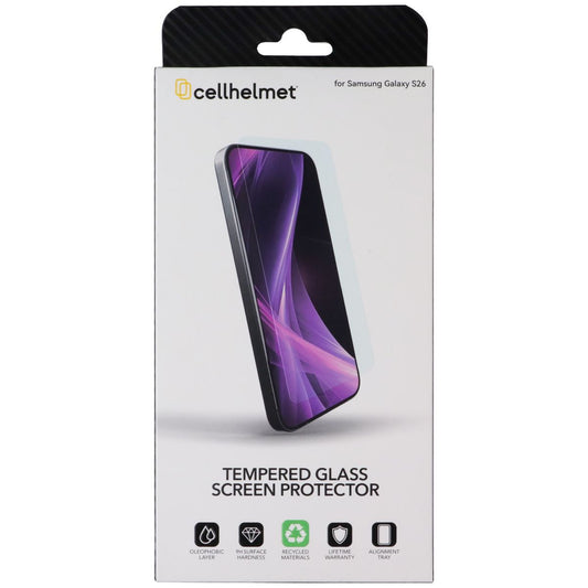 CellHelmet Tempered Glass Screen Protector w/Align Tray for Samsung Galaxy S26