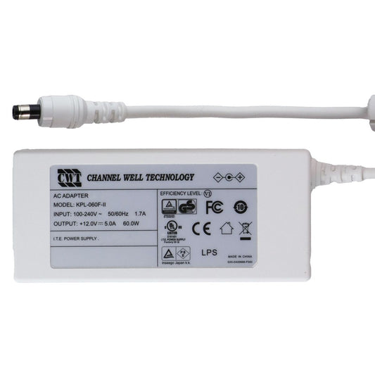 Channel Well Tech (60W) 12V/5A AC Adapter Power Supply - White (KPL-060FF-II)