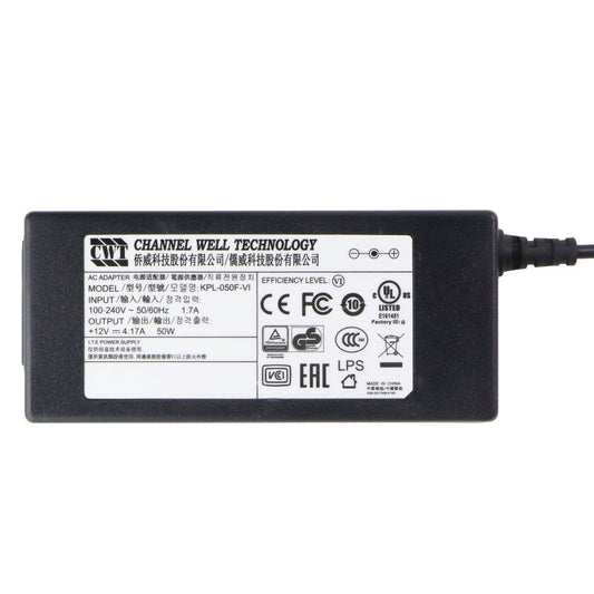 Channel Well (12V/4.17A) 50W AC Adapter - Black (KPL-050F-VI) Multipurpose Batteries & Power - Multipurpose AC to DC Adapters Channel Well Tech - Simple Cell Bulk Wholesale Pricing - USA Seller