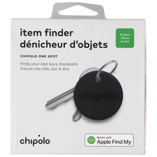 Chipolo ONE Spot Item Finder (2021) for Apple iOS Devices - Almost Black/1 Pack Cell Phone - Other Accessories Chipolo - Simple Cell Bulk Wholesale Pricing - USA Seller