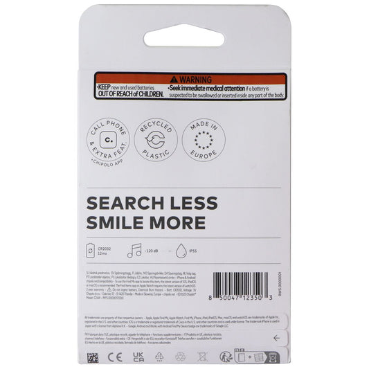 Chipolo POP Tracker Tag For Apple and Google Devices - White GPS Accessories & Tracking - Tracking Devices Chipolo - Simple Cell Bulk Wholesale Pricing - USA Seller