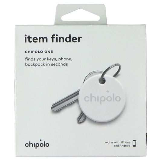 Chipolo ONE Item Finder for Apple and Android Devices - White/1 Pack GPS Accessories & Tracking - Tracking Devices Chipolo - Simple Cell Bulk Wholesale Pricing - USA Seller