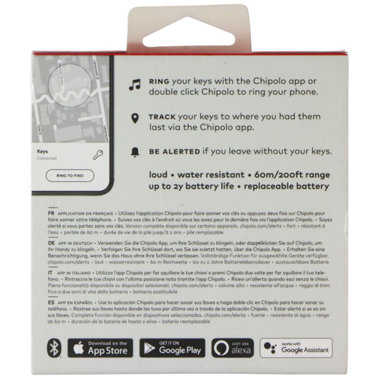 Chipolo ONE (2020) Item Finder for Apple and Android Devices - Red/1 Pack (C19M) GPS Accessories & Tracking - Tracking Devices Chipolo - Simple Cell Bulk Wholesale Pricing - USA Seller
