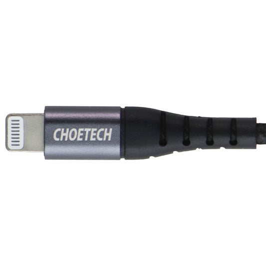 Choetech (1.2M) Nylon Braided USB-C to 8-Pin Lightning Cable - Black (IP0039-BK) Cell Phone - Cables & Adapters Choetech - Simple Cell Bulk Wholesale Pricing - USA Seller