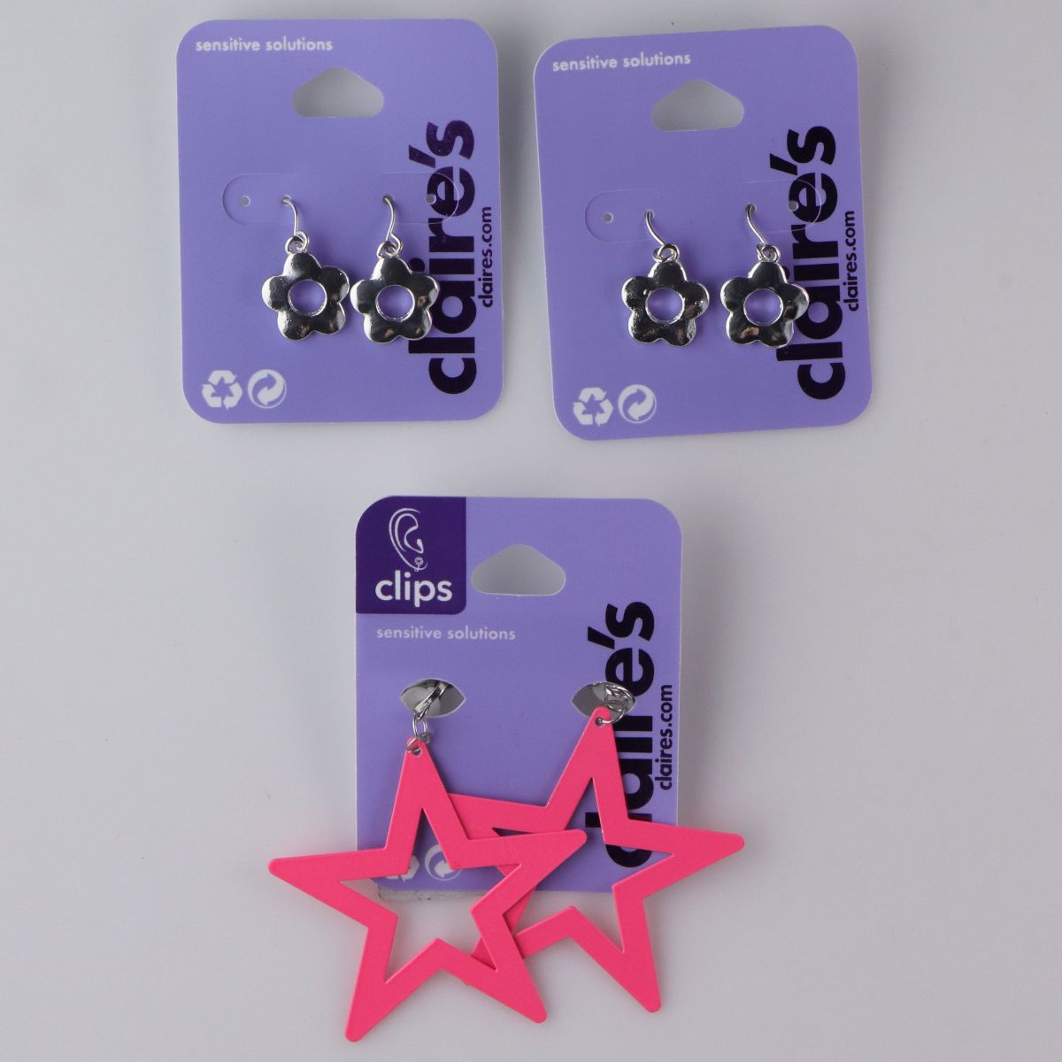 Claire's Club Bracelet / Earring Bundle (3 Sets of Bracelets/3 Sets of Earrings) Fashion Jewelry - Bracelets & Charms Claire's Club - Simple Cell Bulk Wholesale Pricing - USA Seller
