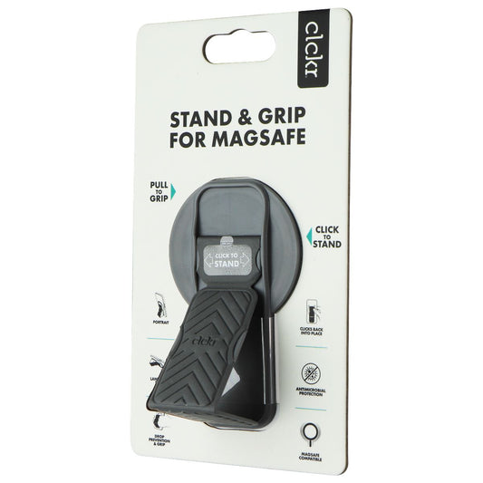 CLCKR Stand & Grip for MagSafe on Compatible iPhones - Gray