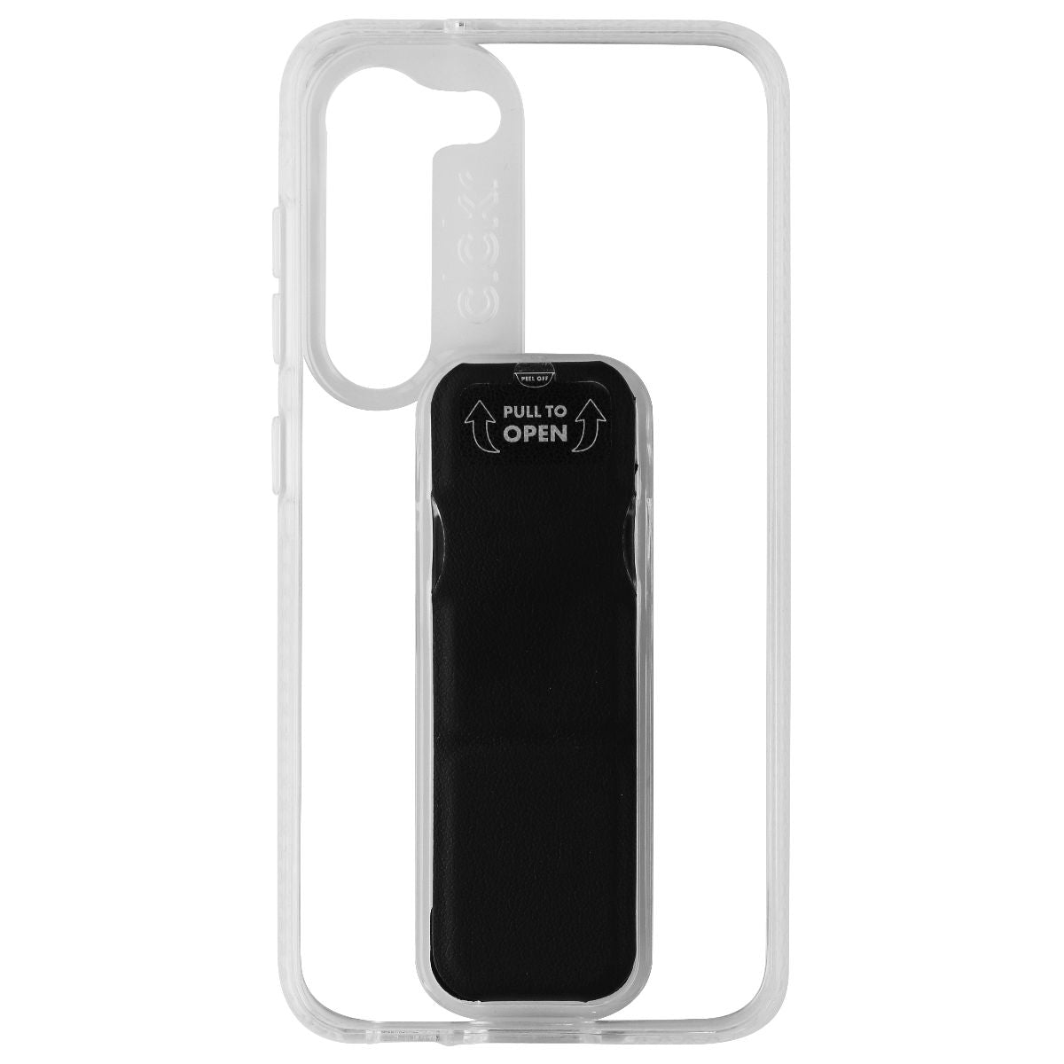 CLCKR Stand + Grip Series Case for Samsung Galaxy S23 - Clear/Black Cell Phone - Cases, Covers & Skins Clckr    - Simple Cell Bulk Wholesale Pricing - USA Seller