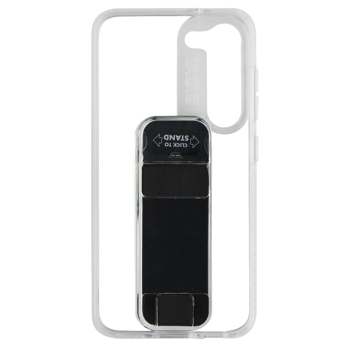 CLCKR Stand + Grip Series Case for Samsung Galaxy S23 - Clear/Black Cell Phone - Cases, Covers & Skins Clckr    - Simple Cell Bulk Wholesale Pricing - USA Seller