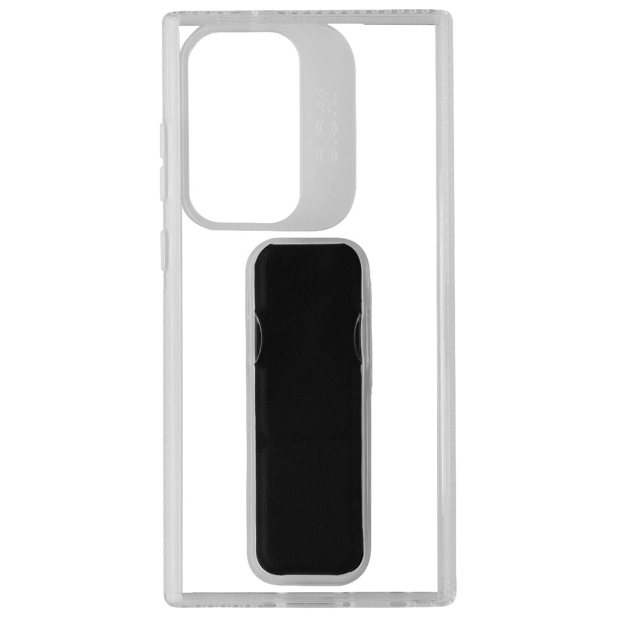Clckr Stand + Grip Case for Samsung Galaxy S23 Ultra - Clear/Black Cell Phone - Cases, Covers & Skins Clckr - Simple Cell Bulk Wholesale Pricing - USA Seller