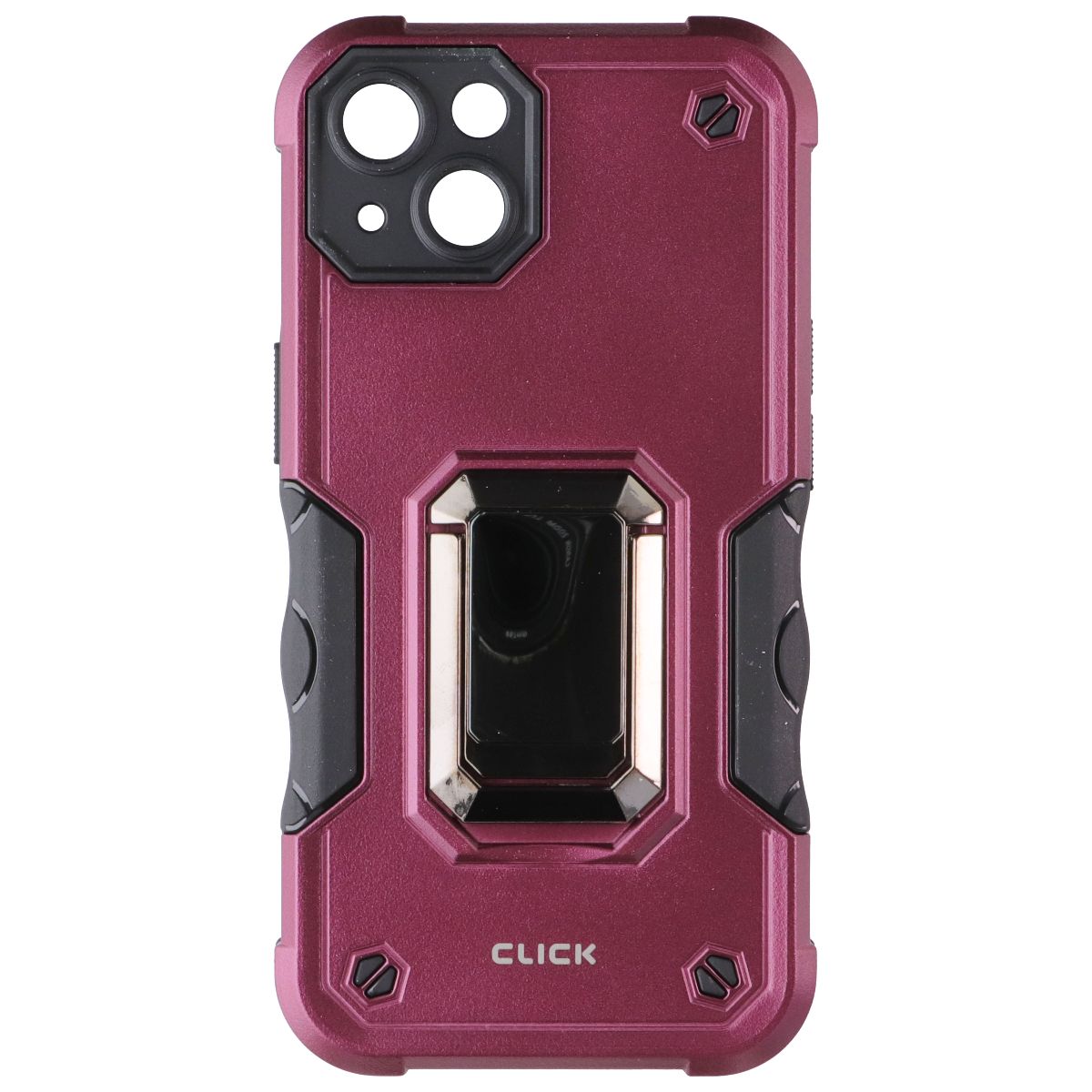 Click Pro Series Case with Kickstand for Apple iPhone 13 - Burgundy Cell Phone - Cases, Covers & Skins Click - Simple Cell Bulk Wholesale Pricing - USA Seller