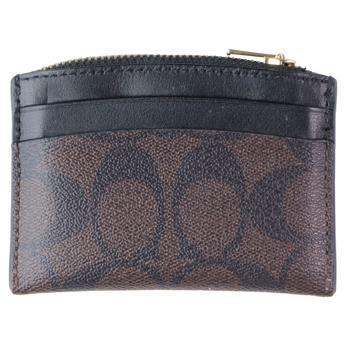 COACH Women's Shaped Card Case Wallet - Signature (IM/Walnut/Black) Other Sporting Goods Coach - Simple Cell Bulk Wholesale Pricing - USA Seller