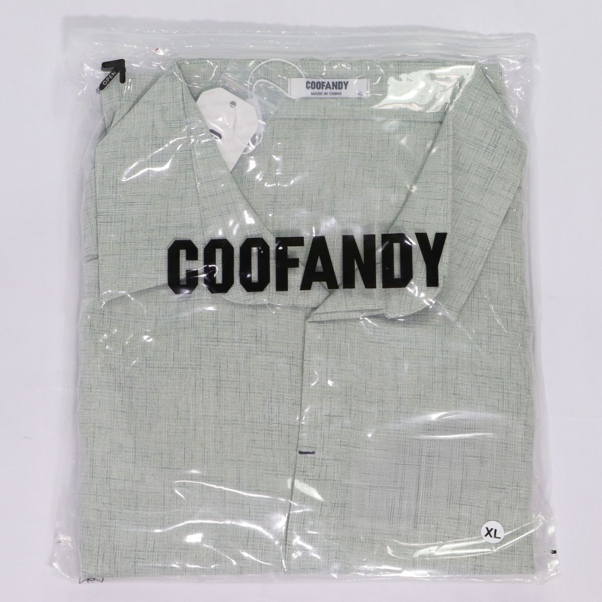 COOFANDY Men's Cotton Linen Short Sleeve Summer Beach Shirt - Light Green Other Sporting Goods COOFANDY - Simple Cell Bulk Wholesale Pricing - USA Seller