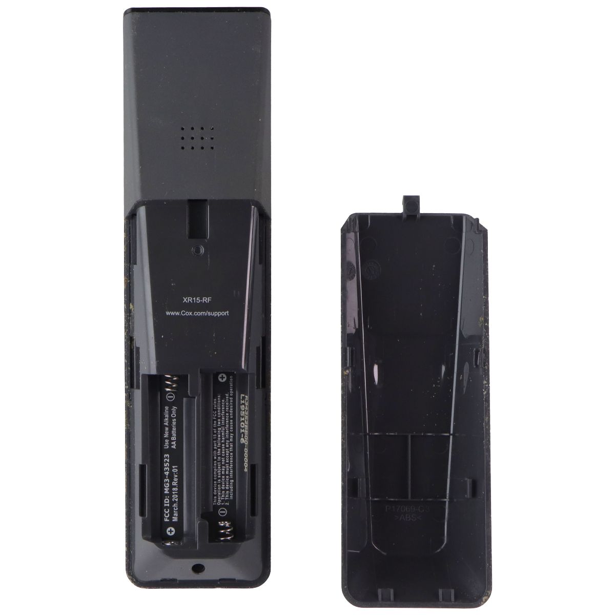 Contour Remote Backing Cox Contour TV Remote Control (XR15-RF) - Gray – Simple Cell Bulk