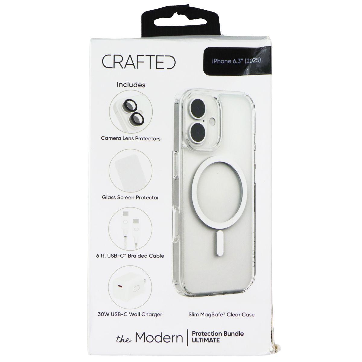 Crafted 5-in-1 The Modern Protection Bundle Ultimate for Apple iPhone 17 Cell Phone - Accessory Bundles Crafted - Simple Cell Bulk Wholesale Pricing - USA Seller