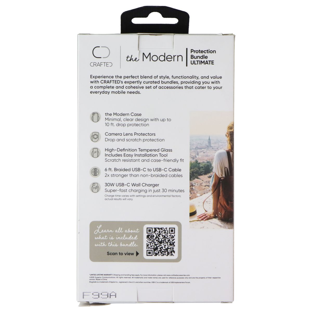 Crafted Modern Protection Bundle for Apple iPhone 17 Pro Max - Clear Cell Phone - Cases, Covers & Skins Crafted - Simple Cell Bulk Wholesale Pricing - USA Seller