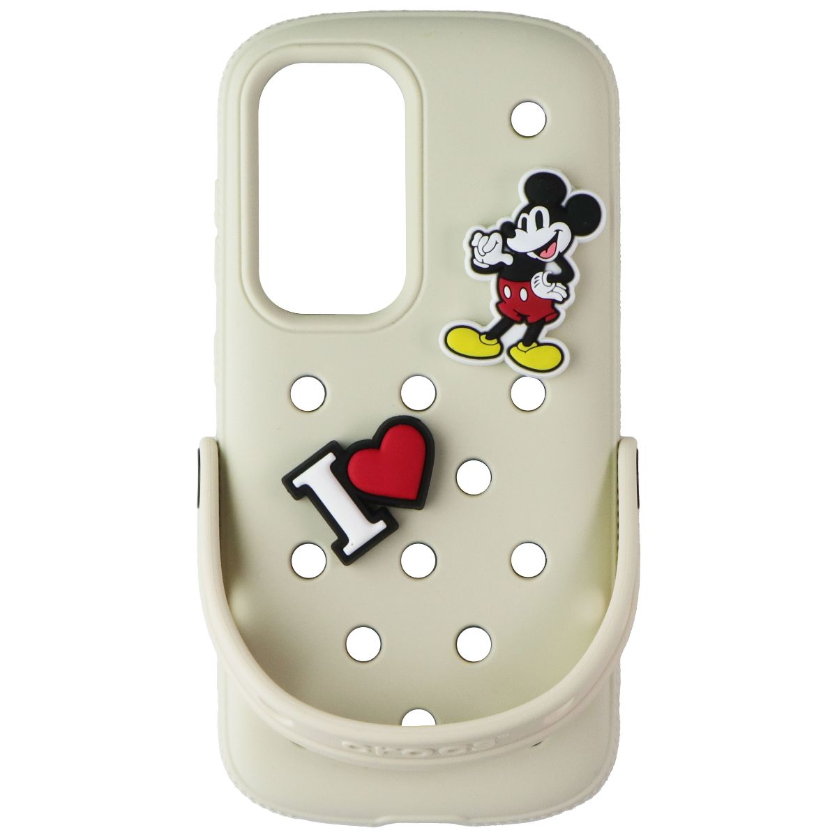 Crocs Case with Jibbitz Charms for Samsung Galaxy S25 - Beige Cell Phone - Cases, Covers & Skins Crocs - Simple Cell Bulk Wholesale Pricing - USA Seller