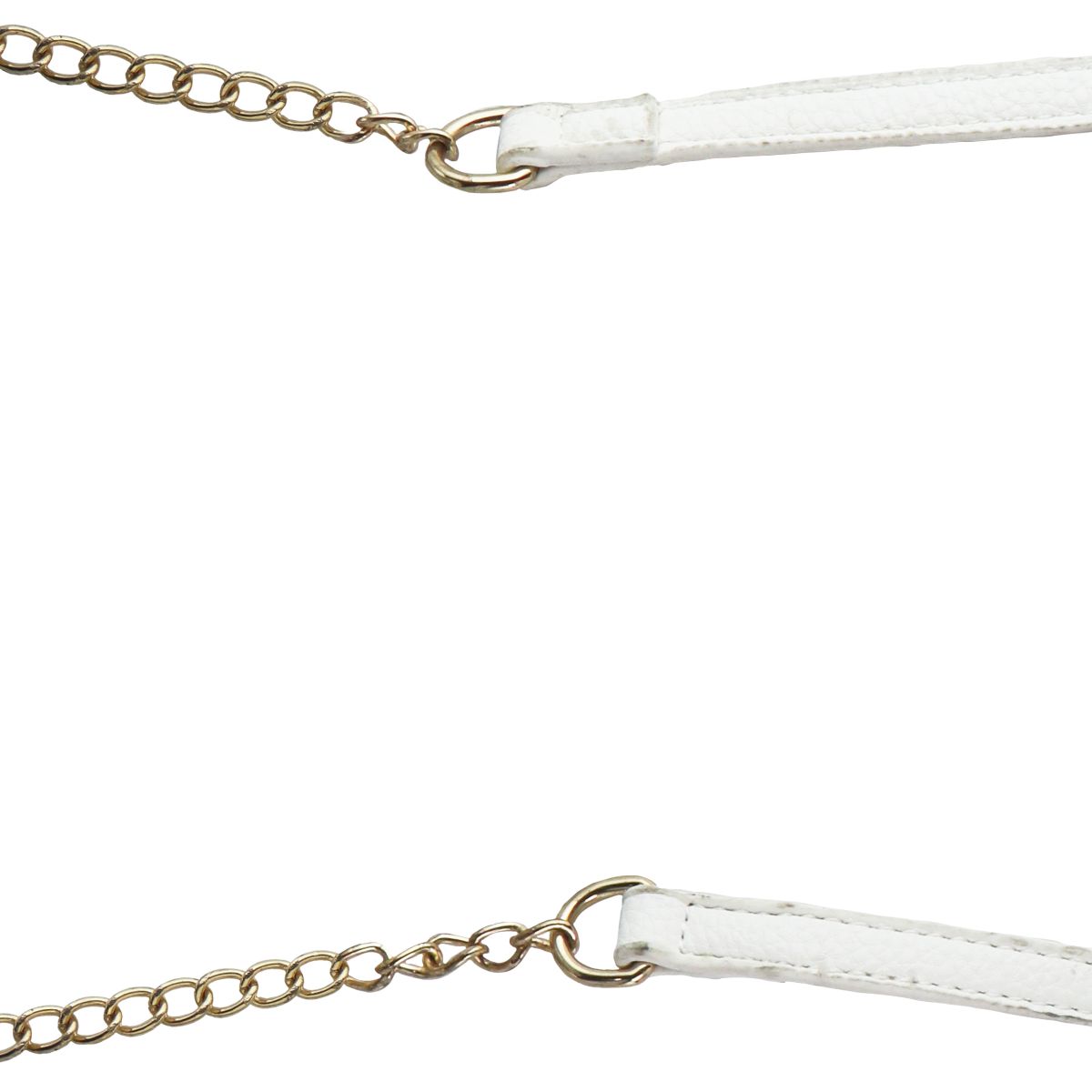 Crossi Leather Zip-Up Bowtie Handbag Purse with Shoulder Strap - White/Gold Womens Handbags & Purses Crossi - Simple Cell Bulk Wholesale Pricing - USA Seller