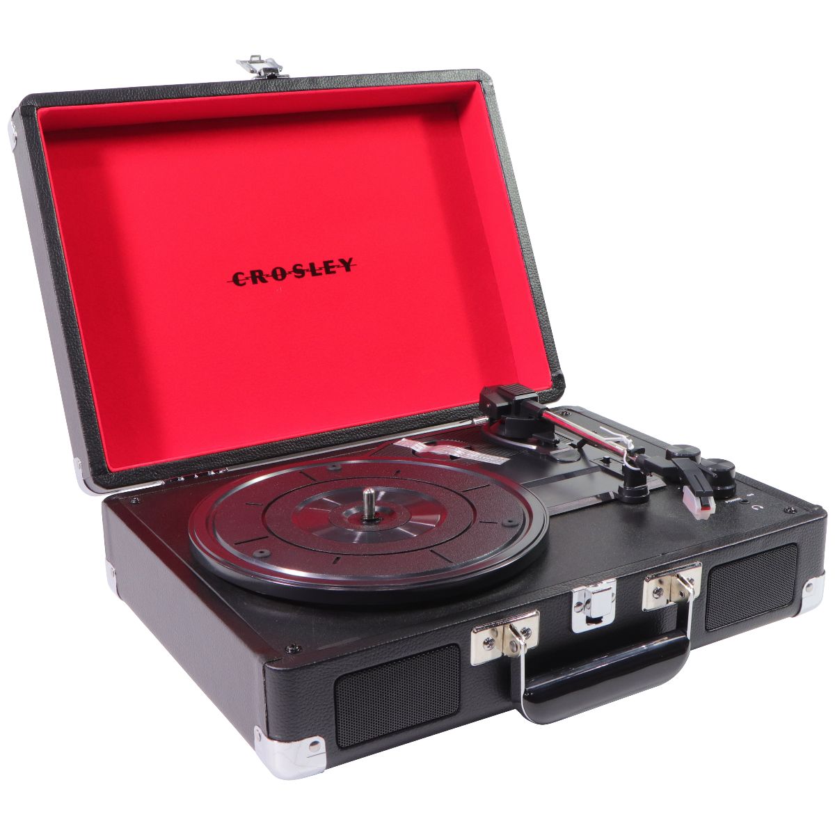 Crosley Cruiser Deluxe Portable Turntable with Built-In Bluetooth Speakers Home Audio Stereos, Components - Record Players/Home Turntables Crosley - Simple Cell Bulk Wholesale Pricing - USA Seller
