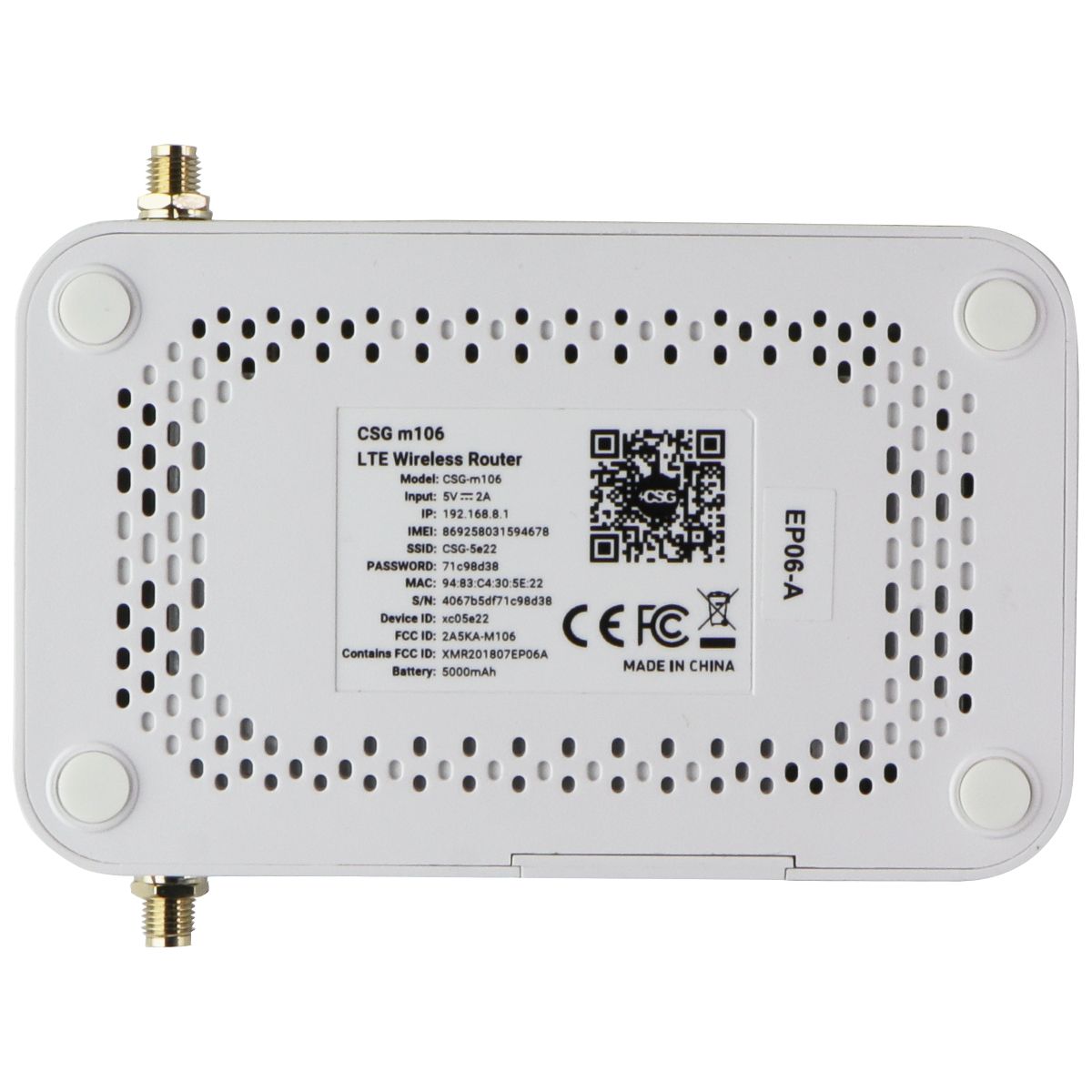 Csg 556 Router CSG (m106) Gateway Verizon (4G) LTE Compatible Router – Simple Cell Bulk