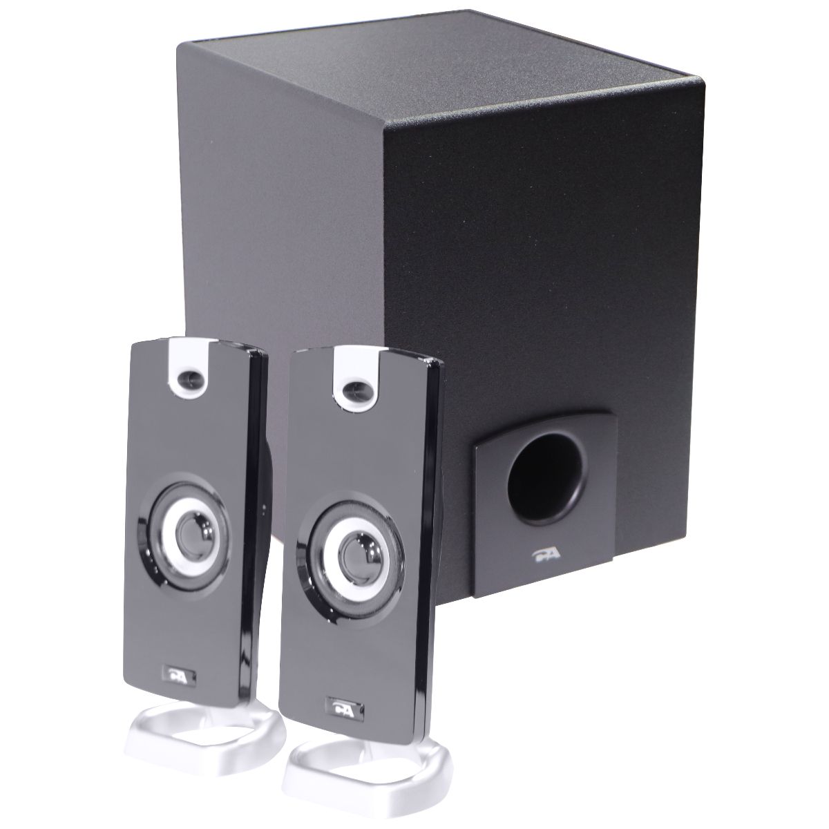 Cyber Acoustics CA-3090 2.1 Speaker System (CA-3090) - Black Home Multimedia - Home Speakers & Subwoofers Cyber Acoustics - Simple Cell Bulk Wholesale Pricing - USA Seller