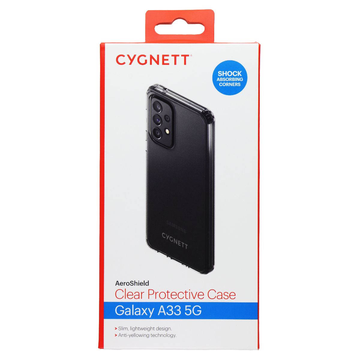 Cygnett AeroShield Clear Protective Case for Samsung Galaxy A33 5G - Clear Cell Phone - Cases, Covers & Skins Cygnett - Simple Cell Bulk Wholesale Pricing - USA Seller