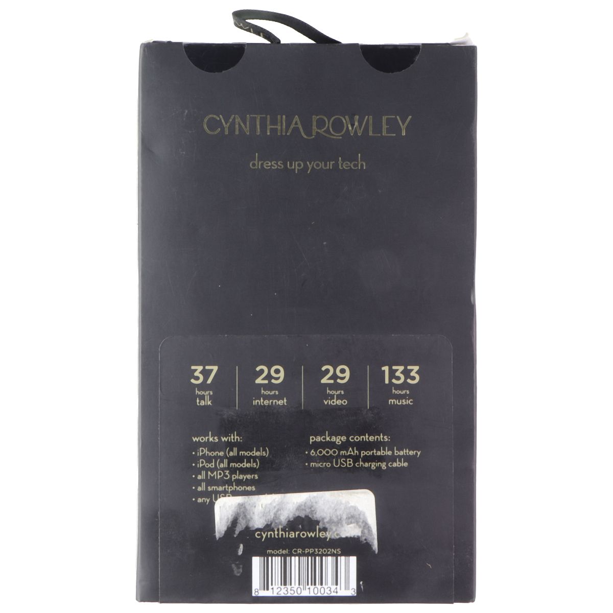 Cynthia Rowley 6000mAh Rechargeable Battery with Micro USB Cable - Teal Splatter Cell Phone - Chargers & Cradles Cynthia Rowley - Simple Cell Bulk Wholesale Pricing - USA Seller