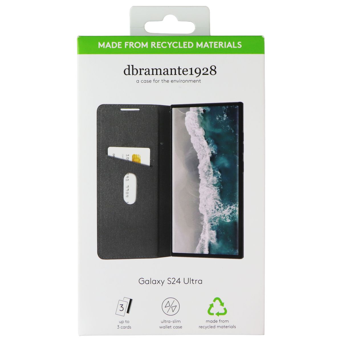 dbramante1928 Oslo Ultra Slim Wallet Case for Galaxy S24 Ultra - Black Cell Phone - Cases, Covers & Skins dbramante1928 - Simple Cell Bulk Wholesale Pricing - USA Seller