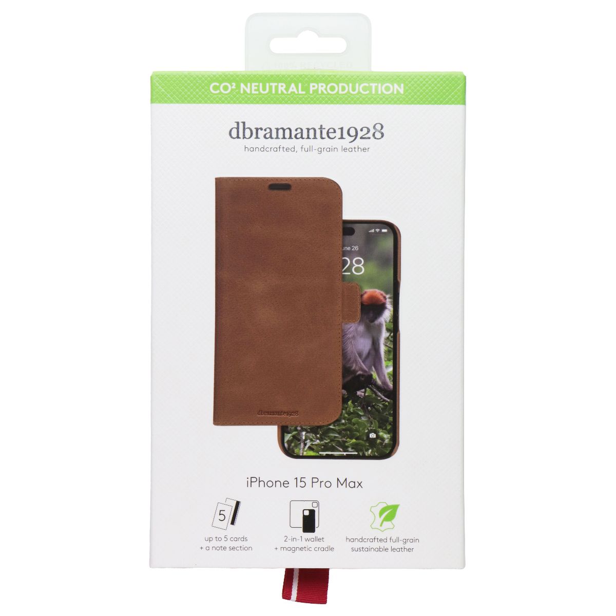 Dbramante1928 Lynge 2-in-1 Magnetic Wallet for Apple iPhone 15 Pro Max - Tan Cell Phone - Cases, Covers & Skins dbramante1928 - Simple Cell Bulk Wholesale Pricing - USA Seller