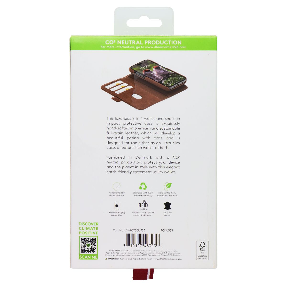 Dbramante1928 Lynge 2-in-1 Magnetic Wallet for Apple iPhone 15 Pro Max - Tan Cell Phone - Cases, Covers & Skins dbramante1928 - Simple Cell Bulk Wholesale Pricing - USA Seller