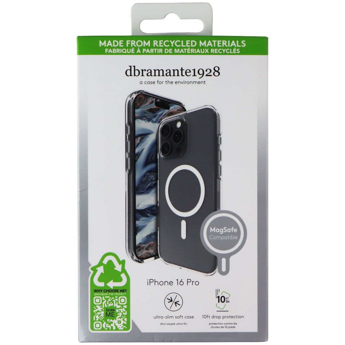 dbramante1928 Ultra-Slim Case for MagSafe for Apple iPhone 16 Pro - Clear Cell Phone - Cases, Covers & Skins dbramante1928 - Simple Cell Bulk Wholesale Pricing - USA Seller