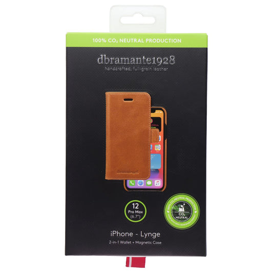 Lynge Full-Grain 2-in-1 Wallet + Magnetic Case for iPhone 12 Pro Max - Brown Cell Phone - Cases, Covers & Skins dbramante1928 - Simple Cell Bulk Wholesale Pricing - USA Seller
