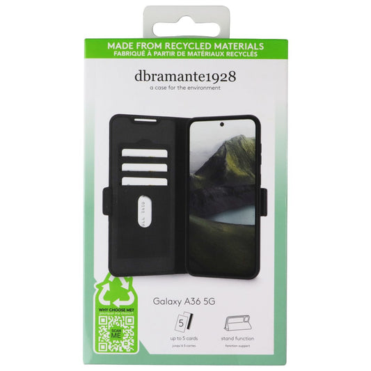 dbramante1928 Wallet Folio Case for Samsung Galaxy A36 5G - Black Leather Cell Phone - Cases, Covers & Skins dbramante1928 - Simple Cell Bulk Wholesale Pricing - USA Seller