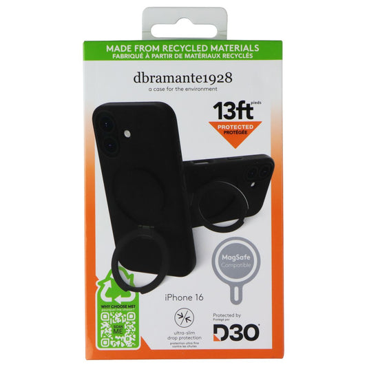 dbramante1928 Ultra-Slim Kickstand Case for MagSafe for Apple iPhone 16 - Black Cell Phone - Cases, Covers & Skins dbramante1928 - Simple Cell Bulk Wholesale Pricing - USA Seller