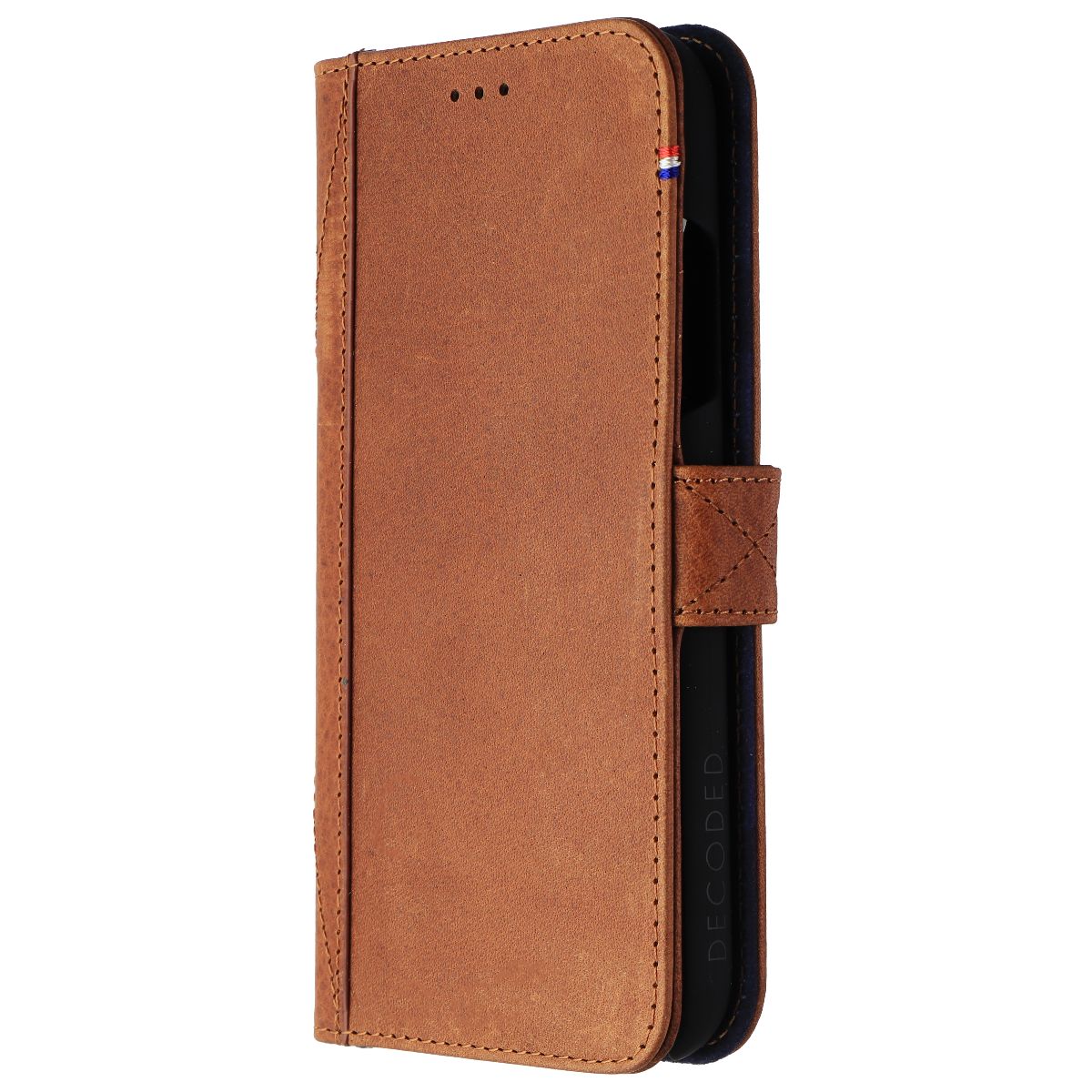 DECODED Full Grain Leather Folio + Case for Apple iPhone XR - Cinnamon Brown Cell Phone - Cases, Covers & Skins Decoded    - Simple Cell Bulk Wholesale Pricing - USA Seller