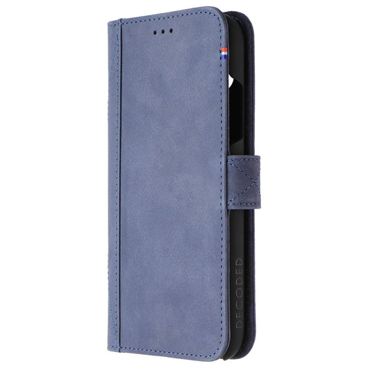 DECODED Full Grain Leather Folio + Case for Apple iPhone XR - Light Blue