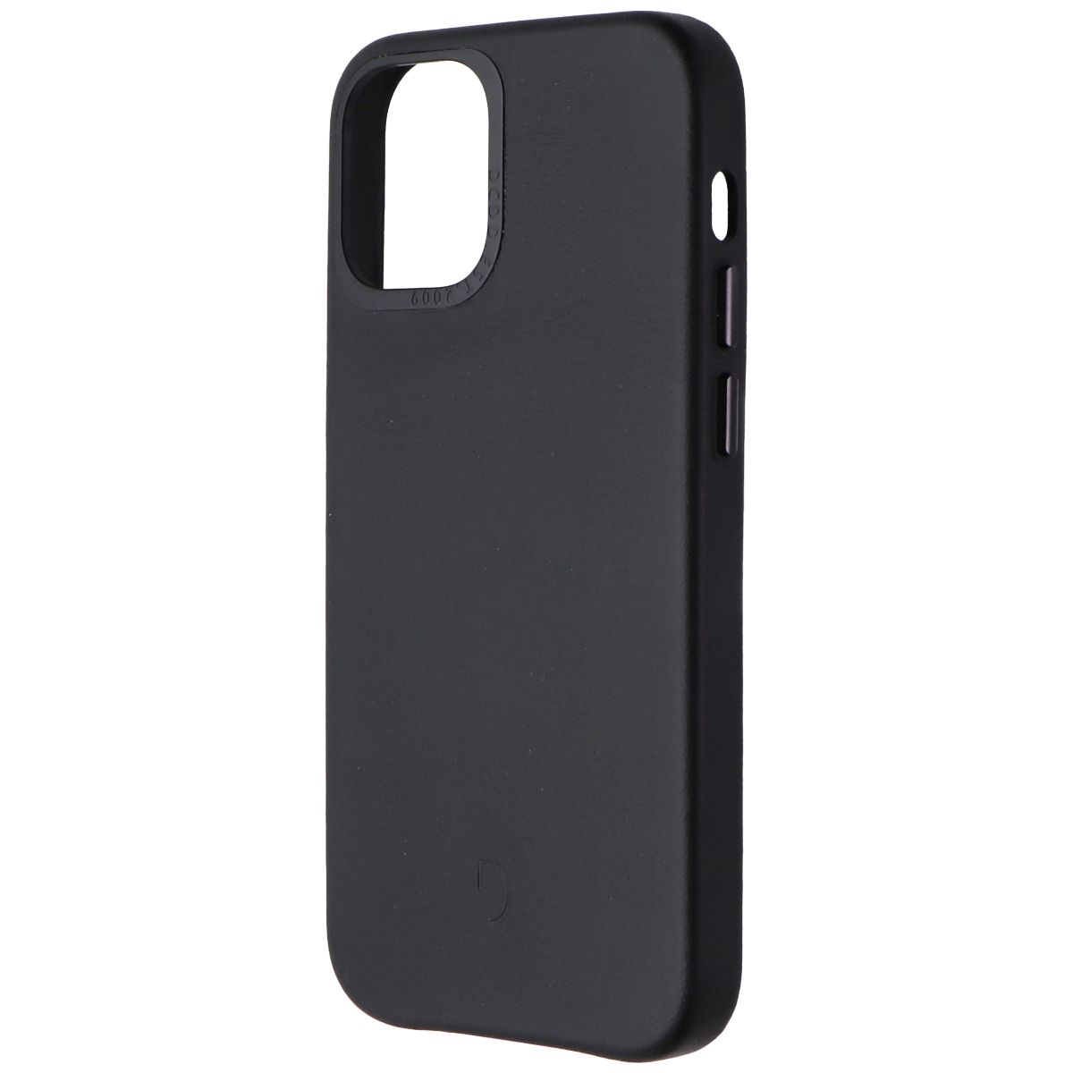 DECODED Leather Back Cover Case for Apple iPhone 12 Mini - Black Cell Phone - Cases, Covers & Skins Decoded - Simple Cell Bulk Wholesale Pricing - USA Seller