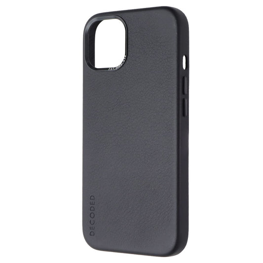 DECODED Premium Full Grain Leather Back Cover for Apple iPhone 13 - Black Cell Phone - Cases, Covers & Skins Decoded - Simple Cell Bulk Wholesale Pricing - USA Seller